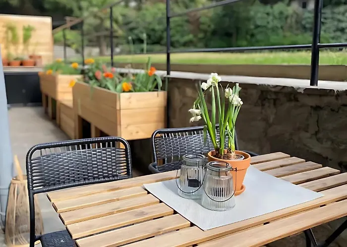 Appartement Late Checkout - 3 Zimmer, Sonnenterrasse, Garage *